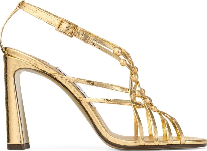 Jimmy Choo Felice 95 Leather Sandals