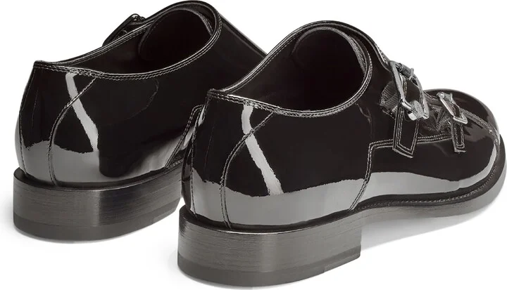 Jimmy Choo Finnion Monk Strap Leather Shoes - Image 2