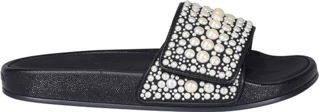 Jimmy Choo Fitz Embellished Slides