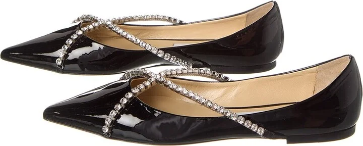 Jimmy Choo Genevi Patent Flat (Authentic Pre-Loved) - Image 2