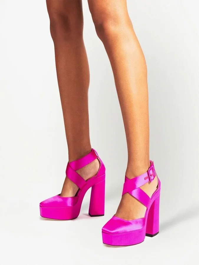 Jimmy Choo Gian 140 Sat Shoes - Image 4