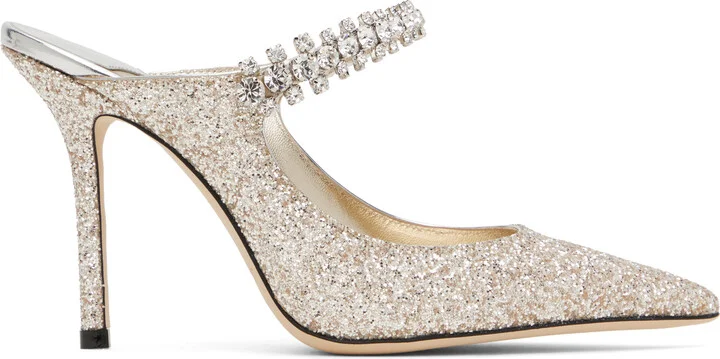 Jimmy Choo Gold Bing 100 Mules