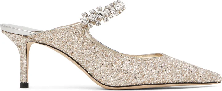 Jimmy Choo Gold Bing 65 Mules