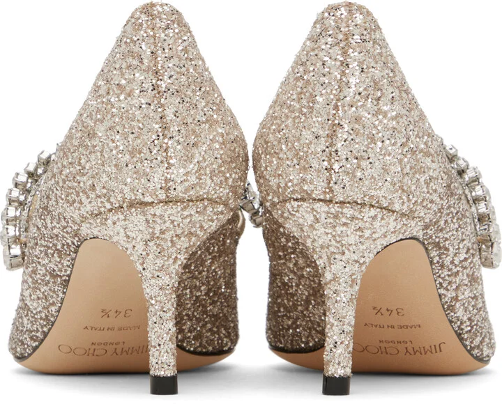 Jimmy Choo Gold Bing Pump 65 Heels - Image 2