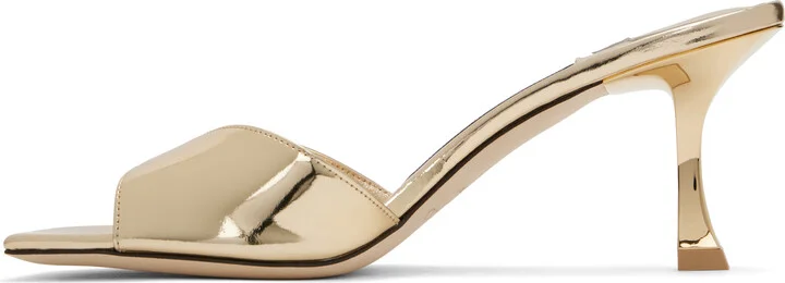 Jimmy Choo Gold Skye 70 Heeled Sandals - Image 3