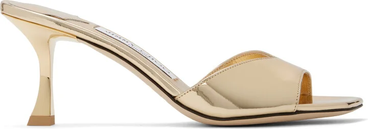 Jimmy Choo Gold Skye 70 Heeled Sandals
