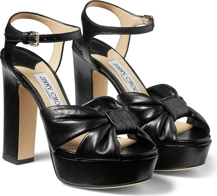 Jimmy Choo Heloise 120 Leather Sandals - Image 4