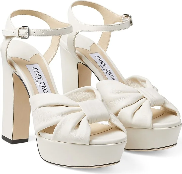 Jimmy Choo Heloise 120 Leather Sandals - Image 4