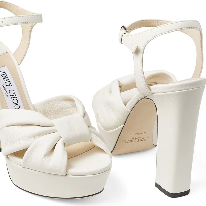 Jimmy Choo Heloise 120 Leather Sandals - Image 5