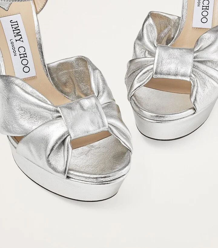 Jimmy Choo Heloise 120 Leather Sandals - Image 6
