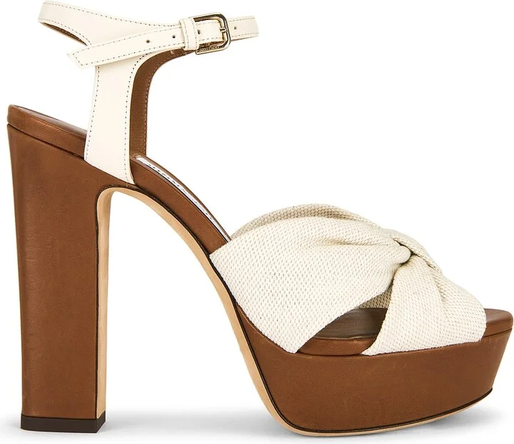 Jimmy Choo Heloise 120 Platform in Ivory