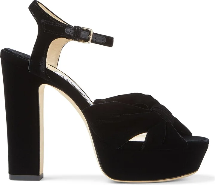 Jimmy Choo Heloise 120 Velvet Platform Sandals