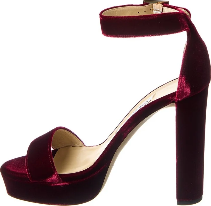 Jimmy Choo Holly 120 Velvet Sandal - Image 2