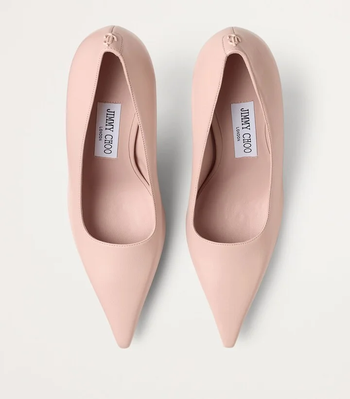 Jimmy Choo Ixia 80 Leather Pumps - Image 3