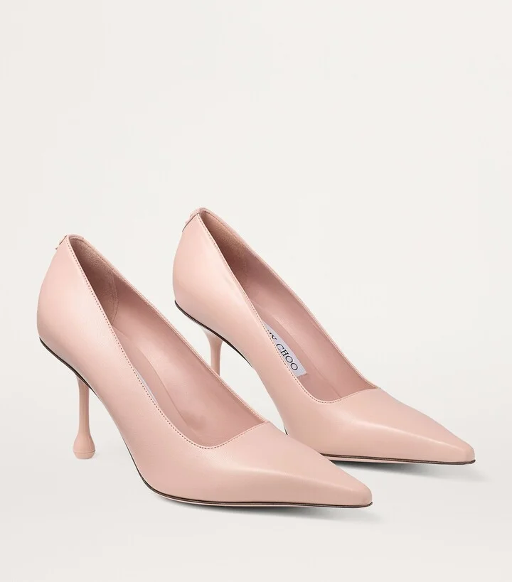 Jimmy Choo Ixia 80 Leather Pumps - Image 4