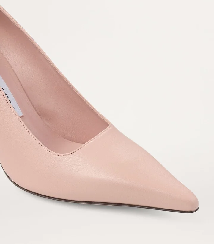 Jimmy Choo Ixia 80 Leather Pumps - Image 5