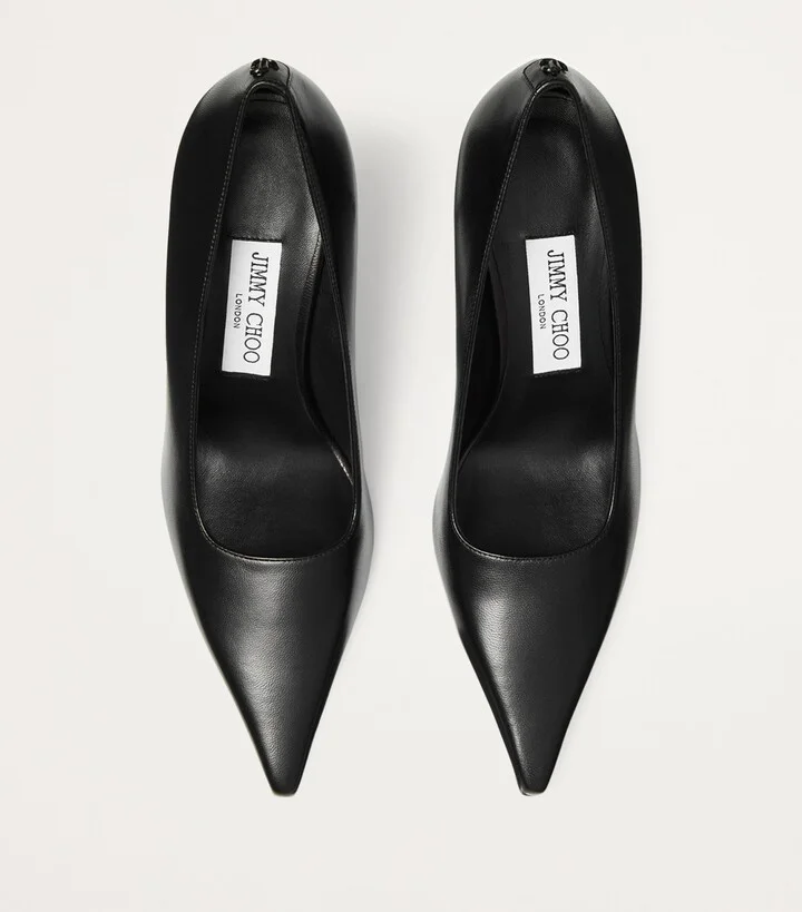 Jimmy Choo Ixia 80 Leather Pumps - Image 4