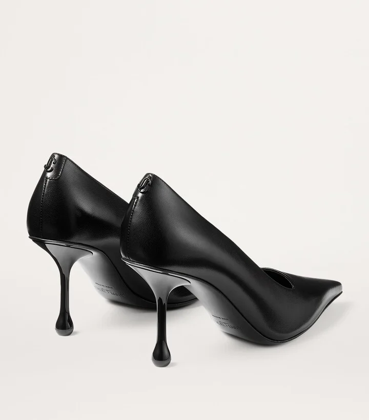 Jimmy Choo Ixia 80 Leather Pumps - Image 5