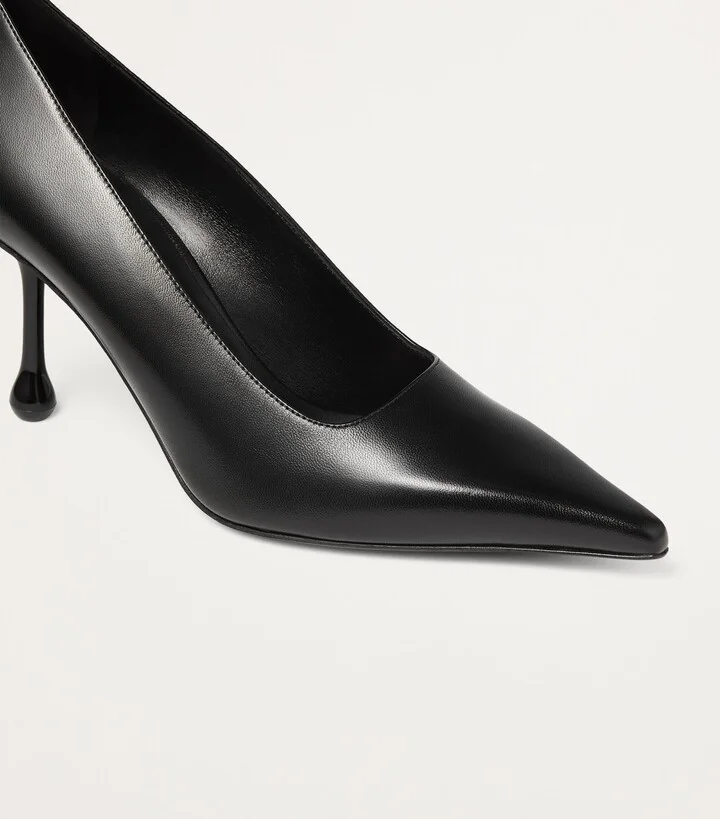 Jimmy Choo Ixia 80 Leather Pumps - Image 6