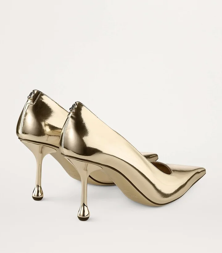 Jimmy Choo Ixia 80 Leather Pumps - Image 2