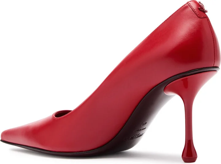 Jimmy Choo Ixia 80 Leather Pumps - Image 2