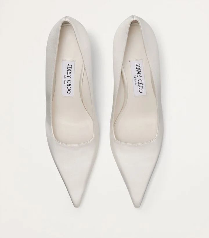 Jimmy Choo Ixia 80 Satin Pumps - Image 2