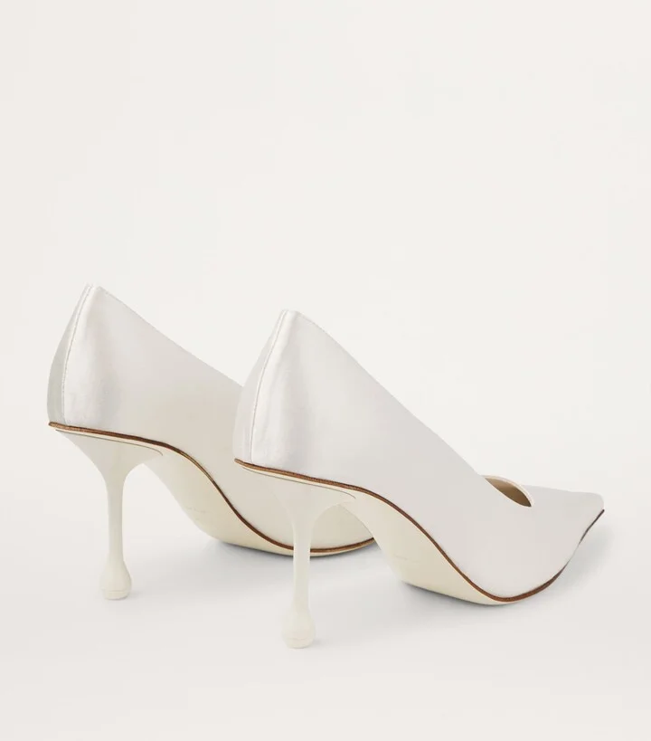 Jimmy Choo Ixia 80 Satin Pumps - Image 3