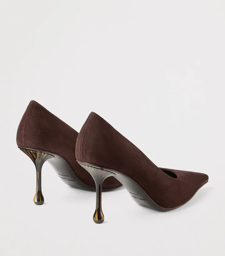 Jimmy Choo Ixia 80 Suede Pumps - Image 4