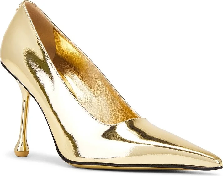 Jimmy Choo Ixia 95 Heel in Metallic Gold - Image 2