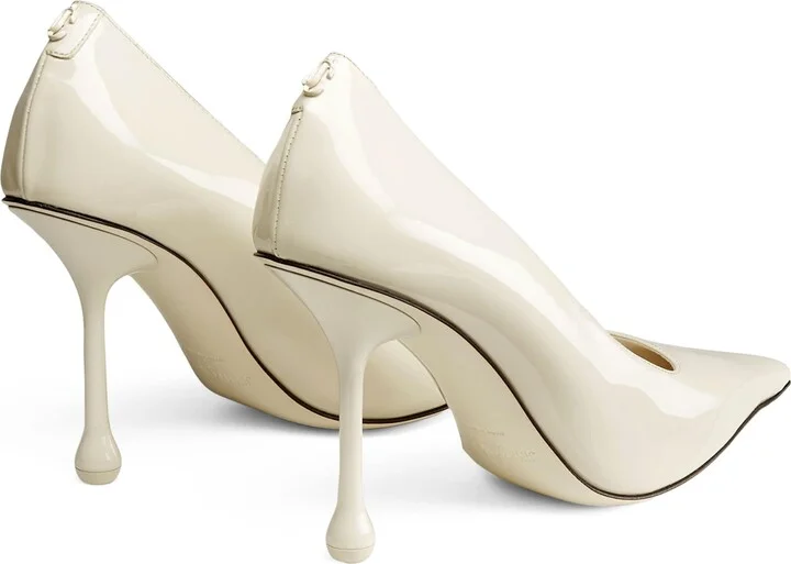 Jimmy Choo Ixia 95 Leather Pumps - Image 2
