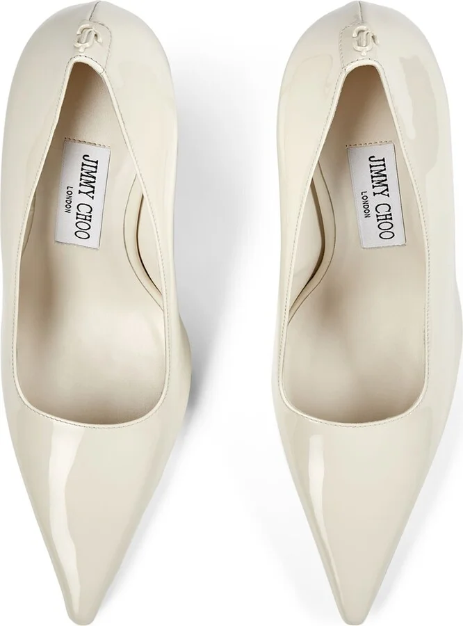 Jimmy Choo Ixia 95 Leather Pumps - Image 3