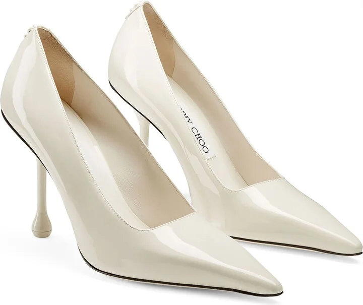 Jimmy Choo Ixia 95 Leather Pumps - Image 4