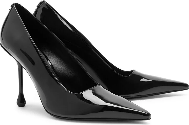 Jimmy Choo Ixia 95 Leather Pumps - Image 2
