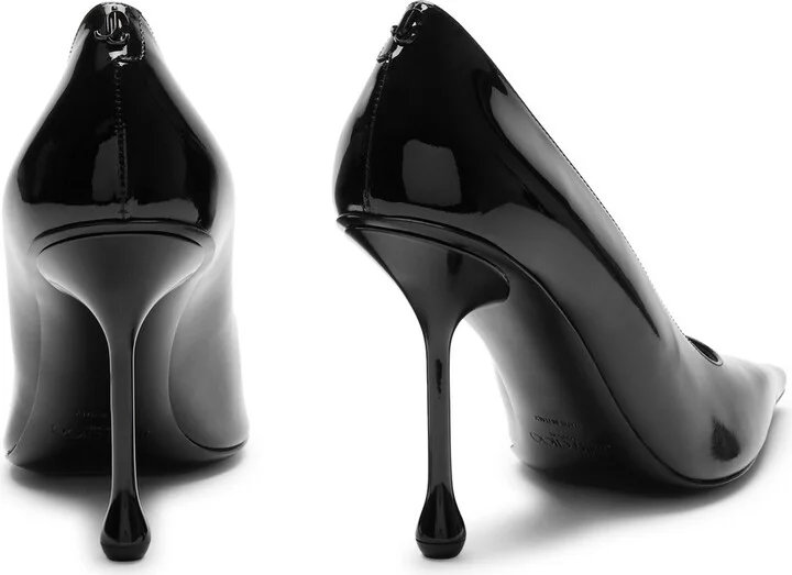 Jimmy Choo Ixia 95 Leather Pumps - Image 3