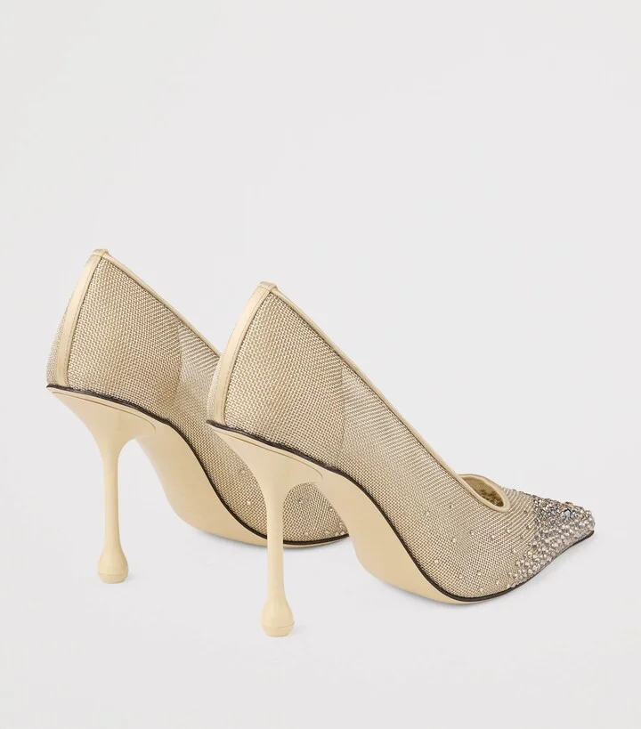 Jimmy Choo Ixia 95 Mesh Pumps - Image 4