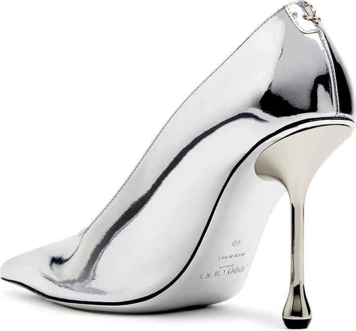 Jimmy Choo Ixia 95 Metallic Patent Leather Pumps - Image 2