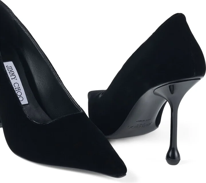 Jimmy Choo Ixia 95 Velvet Pumps - Image 6