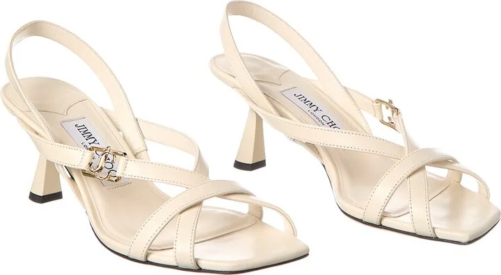 Jimmy Choo Jess 65 Leather Slingback Sandal (Authentic Pre-Loved)