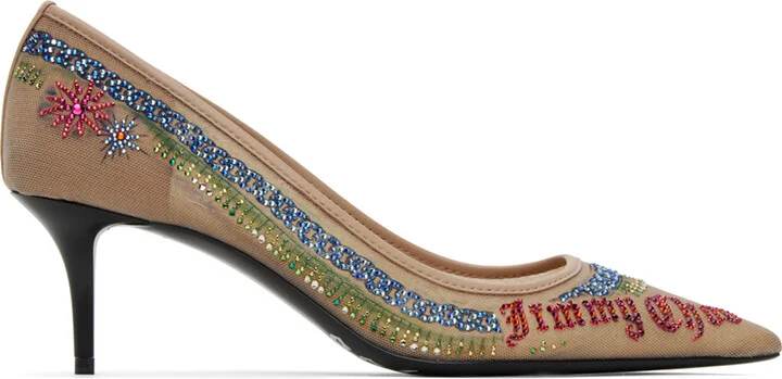 Jimmy Choo Jimmy Choo / Jean Paul Gaultier Beige Swarovski 60 Pumps