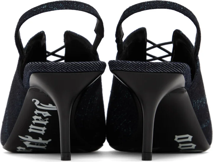 Jimmy Choo Jimmy Choo / Jean Paul Gaultier Indigo Corset 60 Heels - Image 2