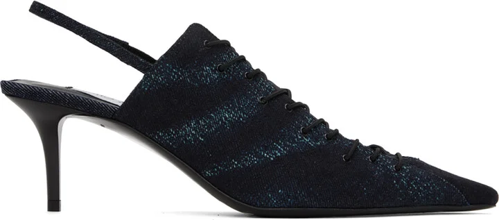 Jimmy Choo Jimmy Choo / Jean Paul Gaultier Indigo Corset 60 Heels