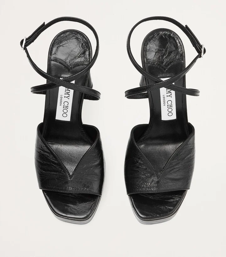 Jimmy Choo Karli 125 Lambskin Platform Sandals - Image 2