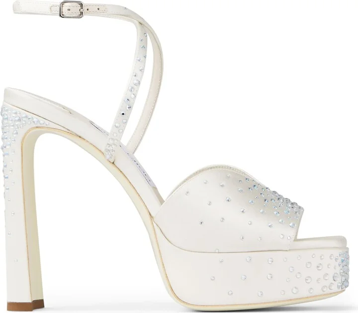 Jimmy Choo Karli 125 Satin Platform Sandals