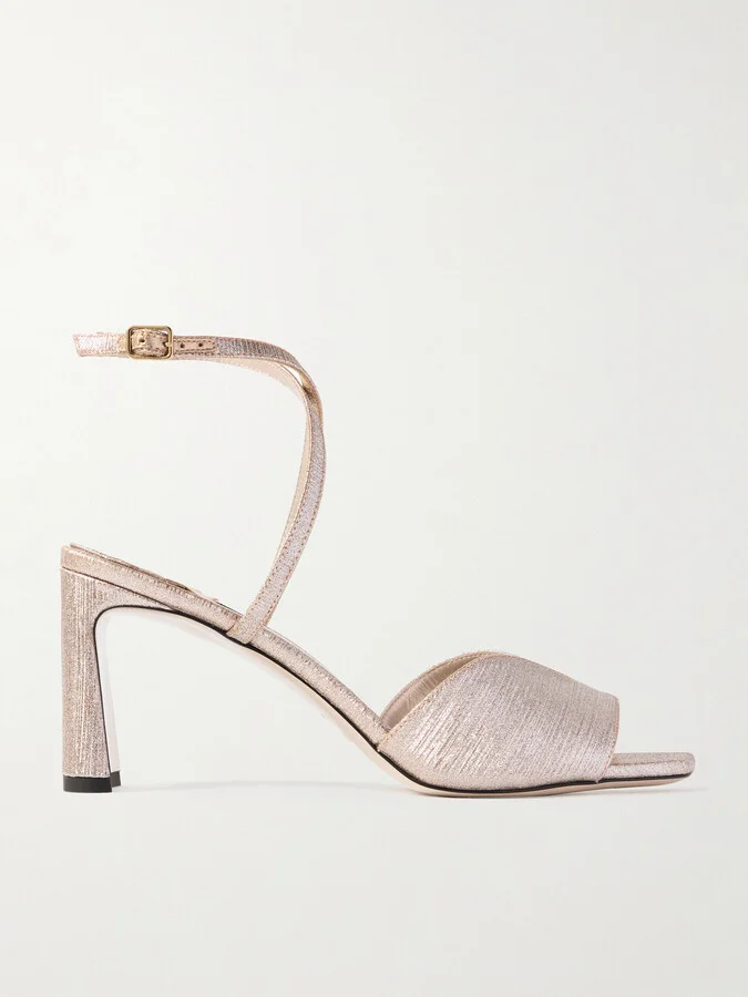 Jimmy Choo - Karli 75 Lurex Sandals - Pink