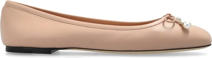 Jimmy Choo Leather Ballet Flats 'elme'