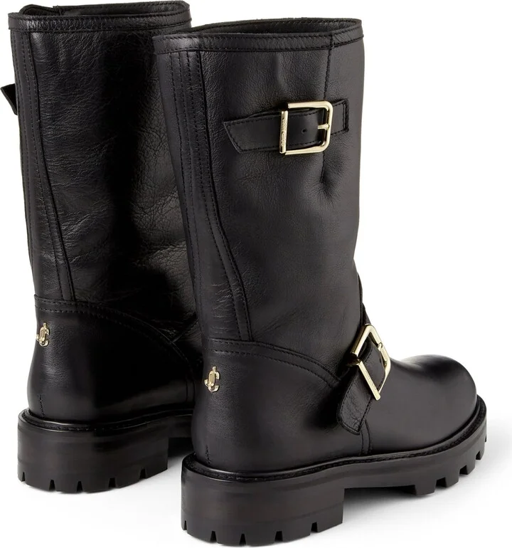 Jimmy Choo Leather Biker Boots - Image 2