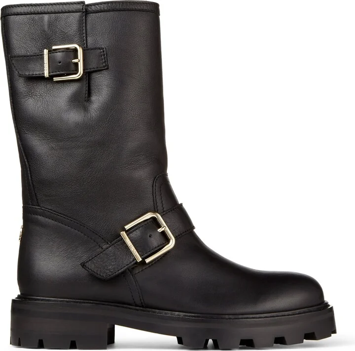Jimmy Choo Leather Biker Boots