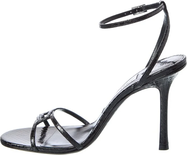 Jimmy Choo Leo 100 Leather Sandal - Image 2