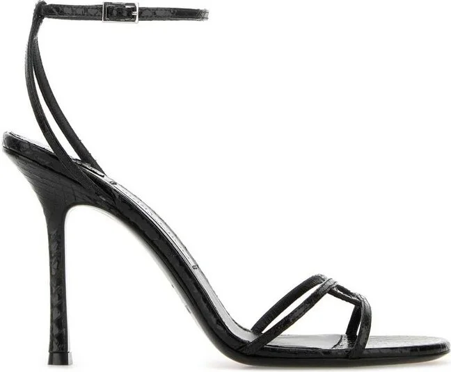 Jimmy Choo Leo 100 Wrap Leather Sandals
