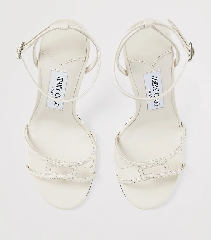 Jimmy Choo Leo 1998 110 Leather Heeled Sandals - Image 3